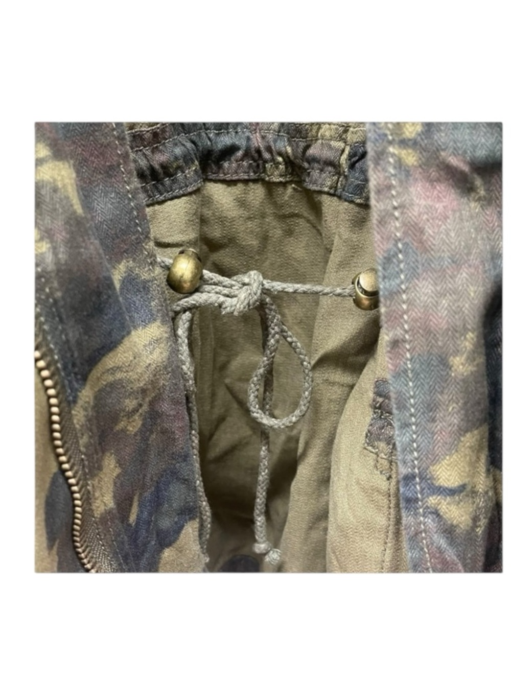 new FP x We The Free ❂ Arya Utility Camo Field Jacket ❂ Olive Camo Print ❂ XL - Picture 10 of 16